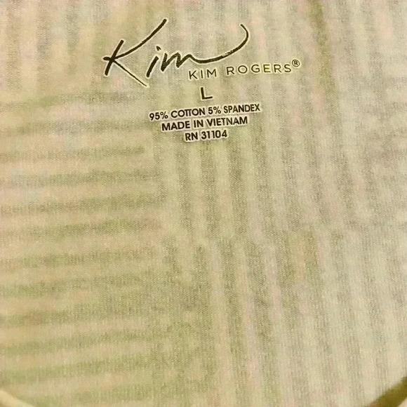 Kim Rodgers large brown and white knit top - Picture 3 of 3